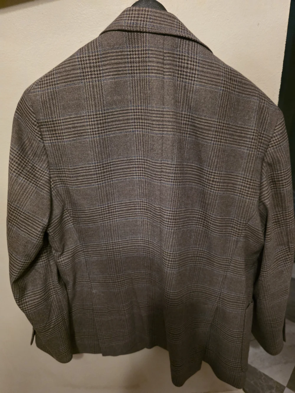 Wilke-Rodriguez 42S Brown Plaid Sport Coat Blazer Modern Fit Stretch